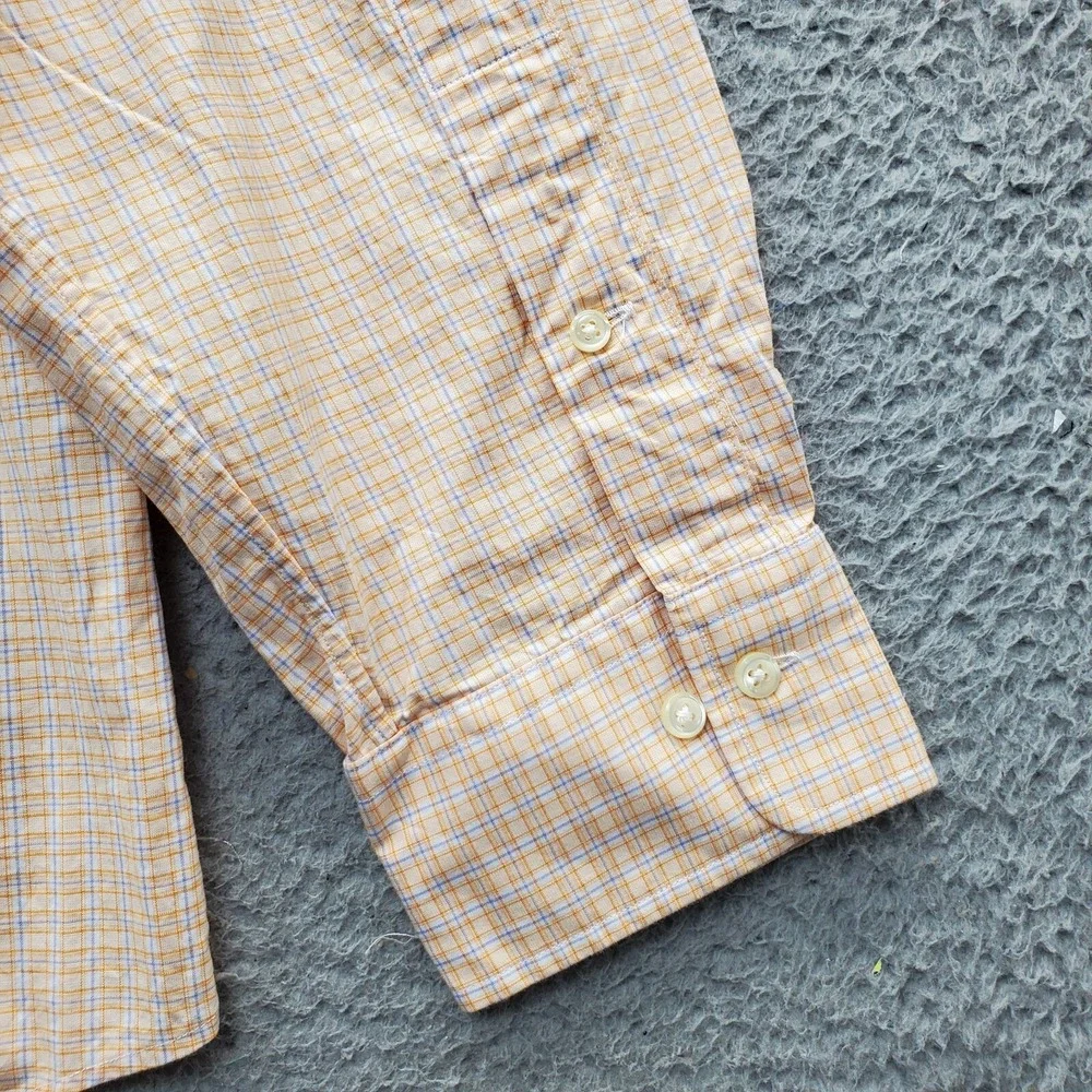 Polo by Ralph Lauren Dress Shirt Men's 17.5 Multi Plaid Regent Custom Fit Collar